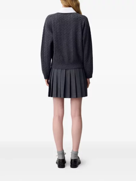 Dzianinowy sweter Claudie Pierlot szary