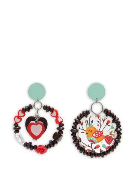 Обеци Amir Slama Bijoux кафяво