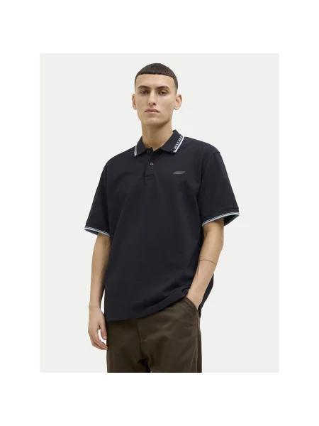 Polo majica Jack&Jones črna