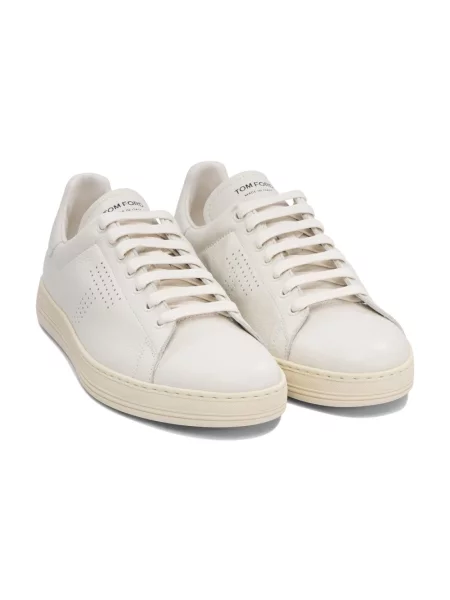 Sneakersy Tom Ford skórzane białe