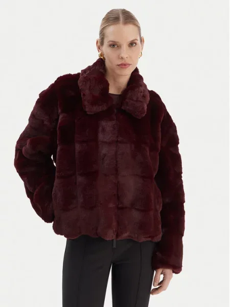 Bardot Шуба Sylvie бордовий