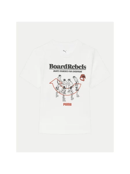 Puma T-Shirt Mid Regular Fit λευκό