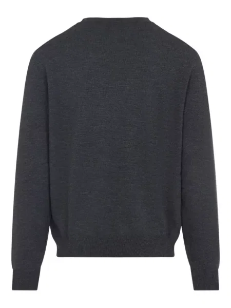Pulover Etro cu broderie cu decolteu rotund gri