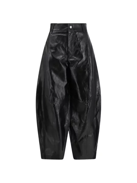 Pantaloni Soeur din piele negru