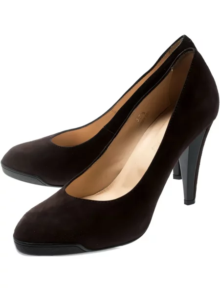 Pantofi cu toc Tod's din piele de căprioară maro