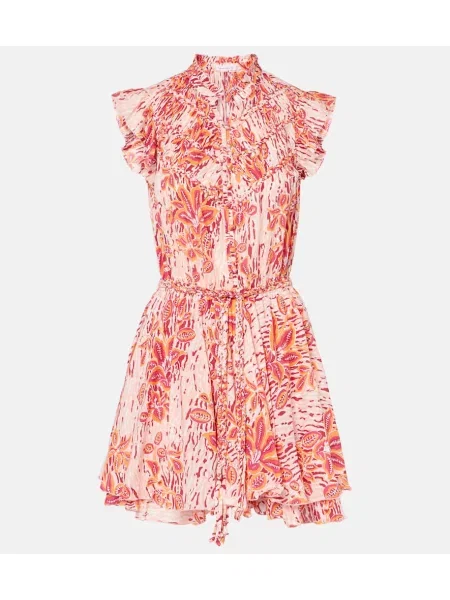Rochie Poupette St Barth cu model floral roz