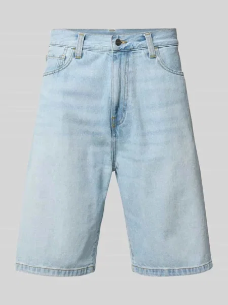 Szorty jeansowe z wpuszczanymi model Robertson' Carhartt Work In Progress niebieskie