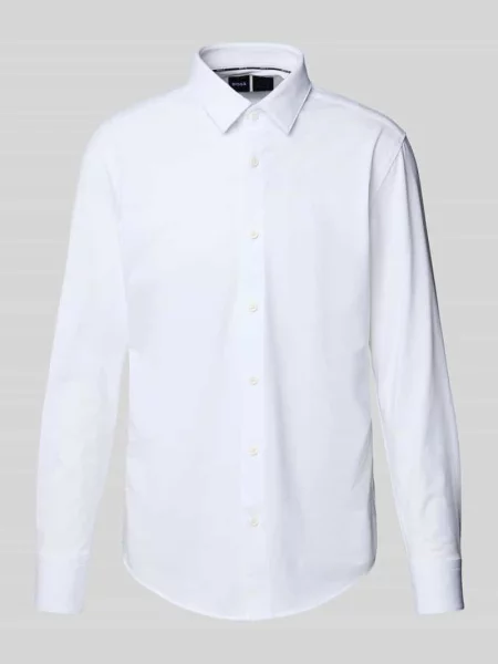 Koszula biznesowa o kroju slim fit z dodatkiem streczu Boss biała