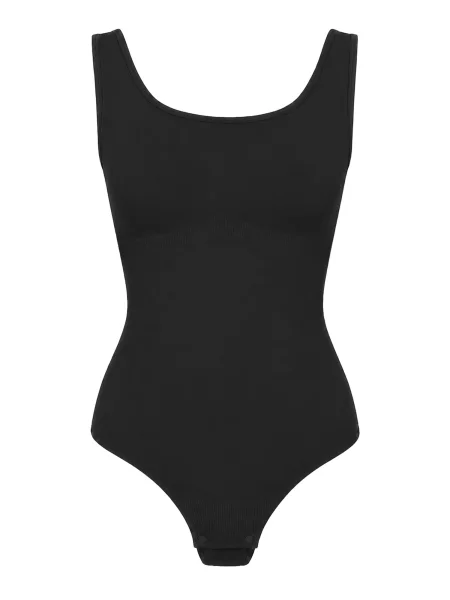 Cfab Alakformáló body Tank Sculpting Bodysuit with String' fekete