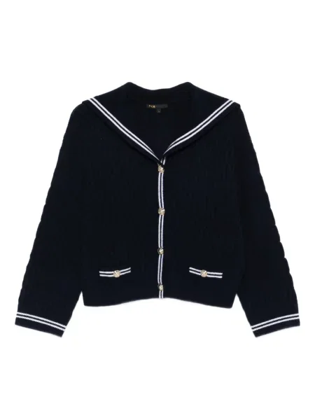 Cardigan Maje tricotate albastru