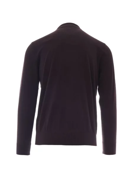 Lung tricou polo Eleventy roșu