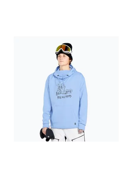 Кофта сноубордична Volcom Riding Hydro P/O crystal blue синя