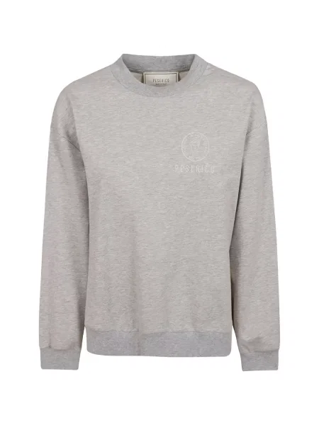 Hanorac Peserico cu broderie cu decolteu rotund gri