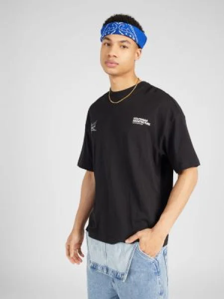 JACK & JONES Tricou Arch negru / alb