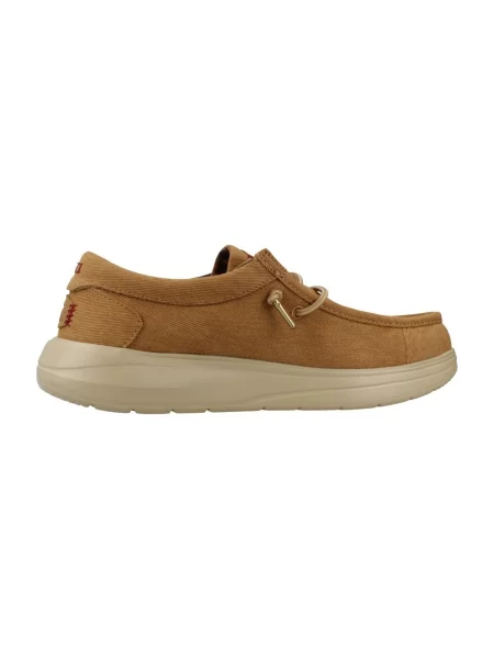 Pantofi Heydude din țesătură twill maro