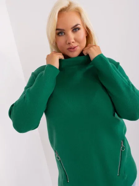 Pulover Fashionhunters zelena