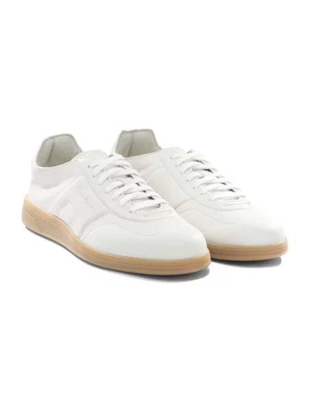 Sneakersy Santoni skórzane białe