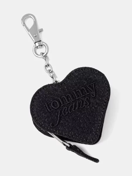 Obesek za ključe Tommy Jeans črna