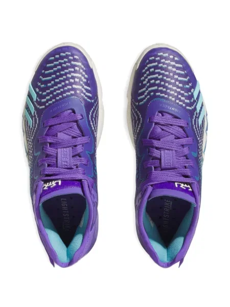 Běžecký květinový top Adidas šedý