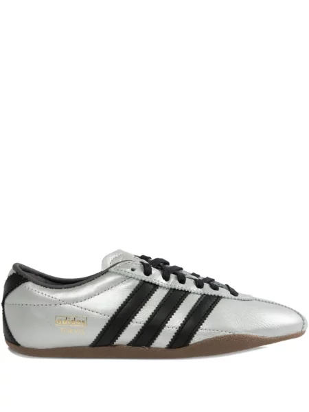 Мрежести маратонки Adidas Samba сребристо