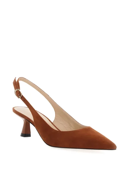 Pantofi cu toc Stuart Weitzman slingback maro