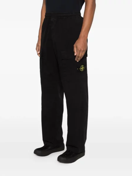 Cargo kalhoty Stone Island s kamínky černé