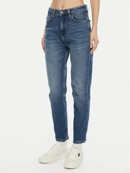 HUGO Traperice Noe_B Mom Fit plava