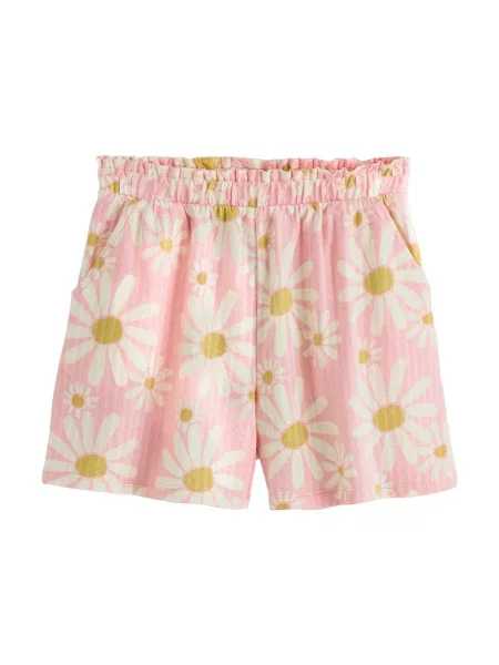 Next Pantaloni galben muștar / roz alb