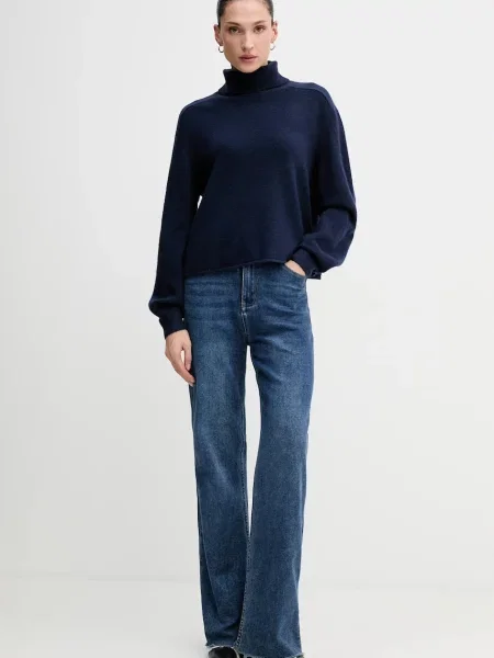 Светр United Colors of Benetton легкий гольф синій