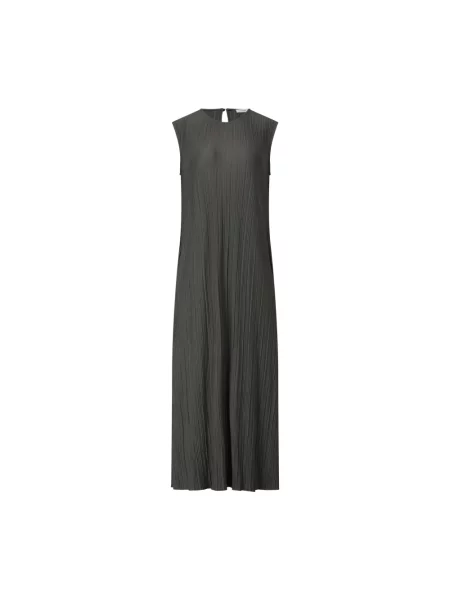 Samsøe Samsøe Sukienka Plisowana Sauma schwarz czarna
