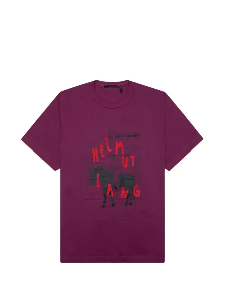 Tricou Helmut Lang cu autograf violet