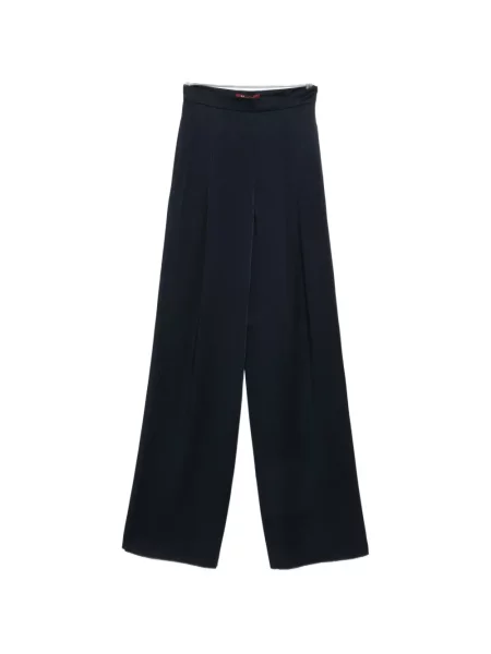 Pantaloni Max Mara plisate albastru