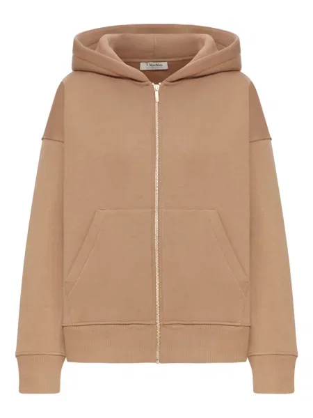 Bluza z kapturem S Max Mara brązowa