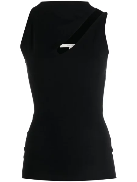 Top Manuri asymetryczny czarny