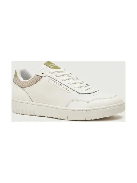 Sneakerși Tommy Hilfiger din piele alb