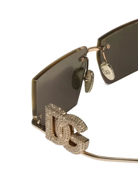 Sunčane naočale Dolce & Gabbana Eyewear s kristalima zlatna