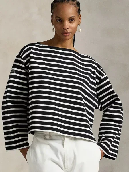 Majica dugih rukava Polo Ralph Lauren crna