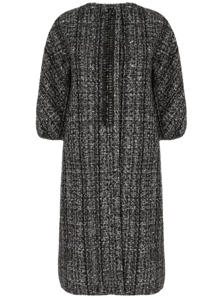 Haftowany płaszcz Max Mara czarny