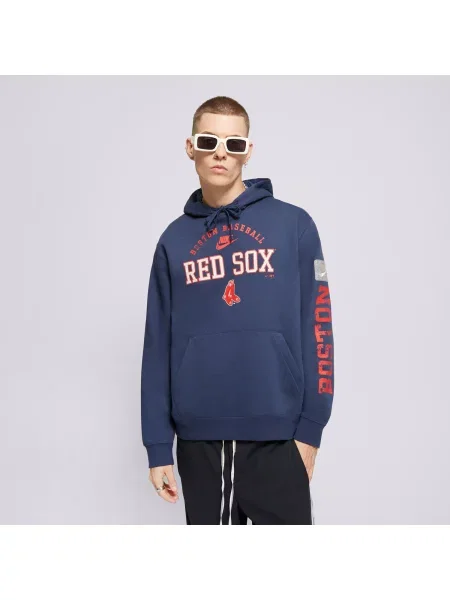 Nike Bluza Z Kapturem Boston Red Sox Mlb czerwona