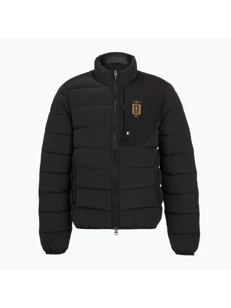 Geacă de iarnă pentru bărbați Kurtka Aeronautica Militare jet black negru