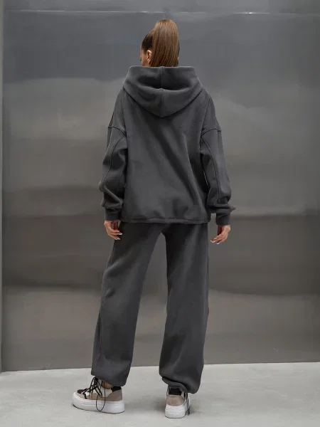 Костюмный спортивный костюм Issa Plus серый