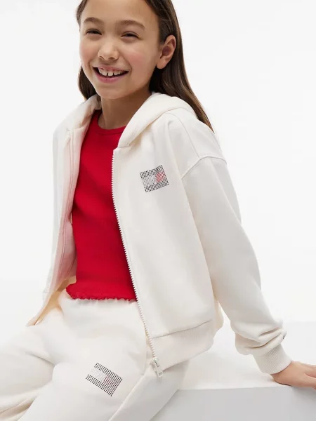 Tommy Hilfiger спортен панталон за деца с бежово