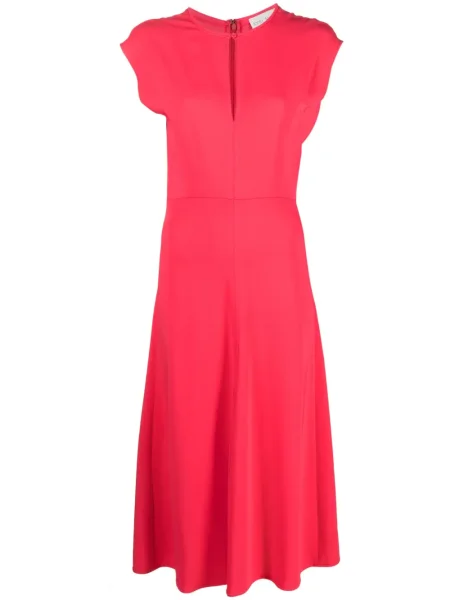 Rochie midi Forte_forte până la genunchi de costum roz