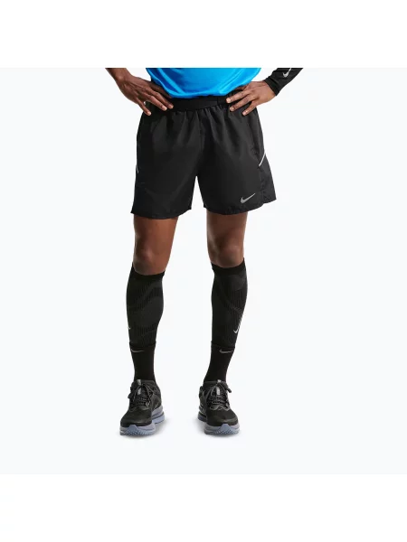 Pantaloni scurți pentru bărbați Nike Miler Dri-Fit Brief Lined 5" black/black negru
