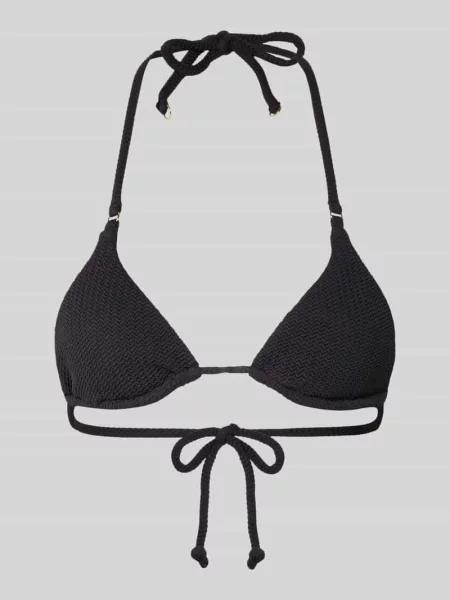 Top bikini z fakturowanym wzorem model ‘Dive’ Seafolly czarny