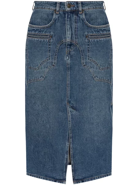 Fustă din denim Isabel Marant albastru