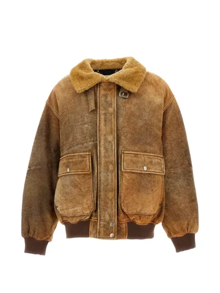 Gulerat geanta de piele Halfboy maro