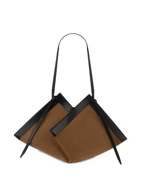 Geantă shopper Yuzefi din piele maro