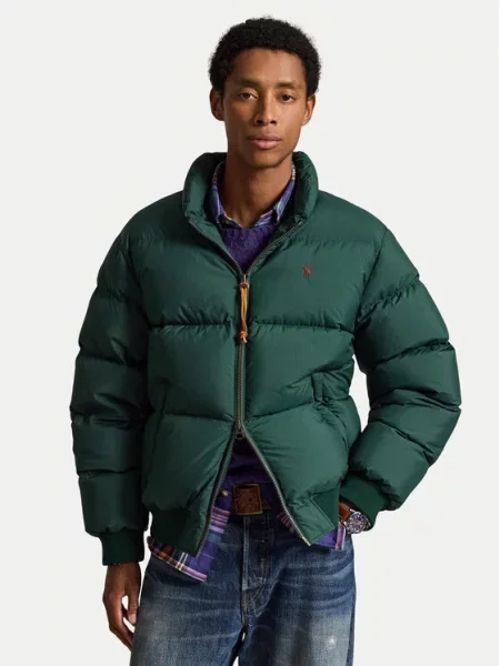 Polo Ralph Lauren Pūkinė striukė Tamsiai žalia