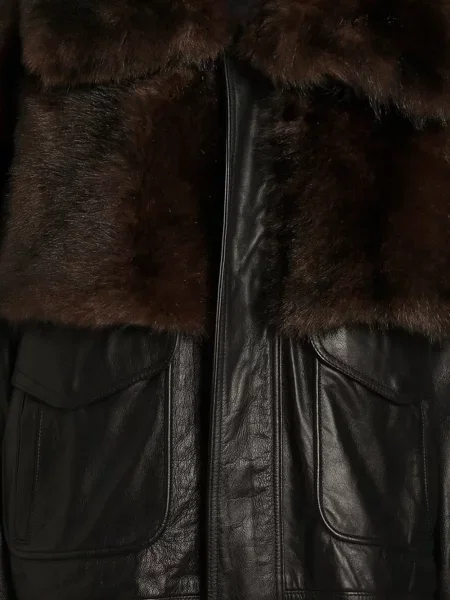 Geanta de piele Dolce & Gabbana negru